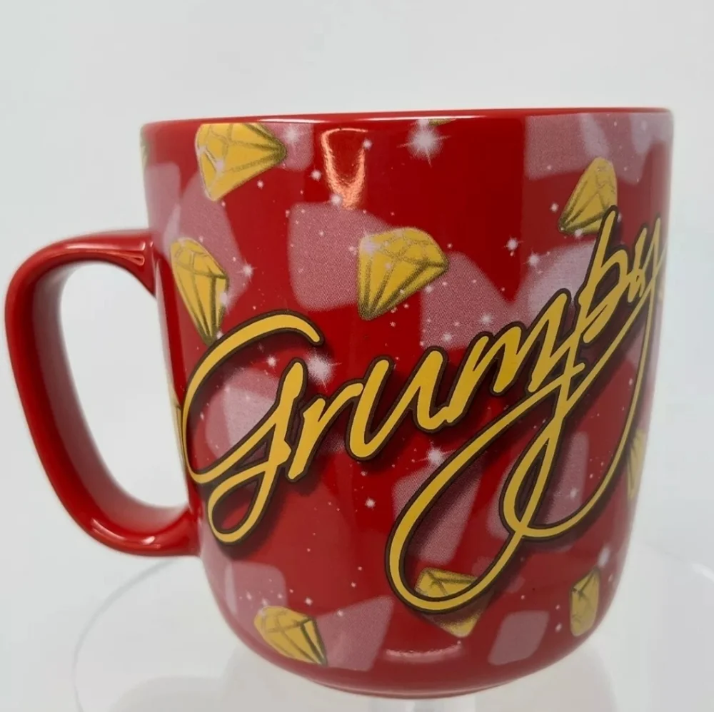 Disney Grumpy Coffee Mug Red 12 Ounce - Picture 2 of 4